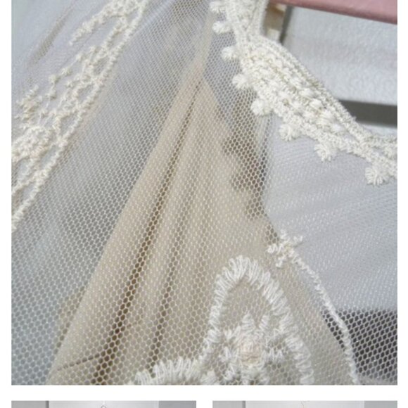 ZARA SIZE SMALL VICTORIAN TULLE EMBROIDERED DRESS - Picture 12 of 12